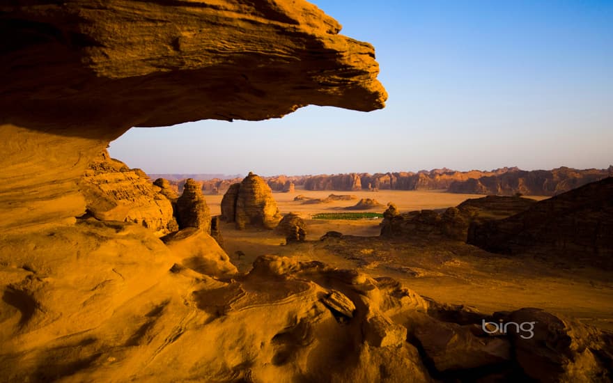 Desert near the oasis city of Al-'Ula, Saudi Arabia