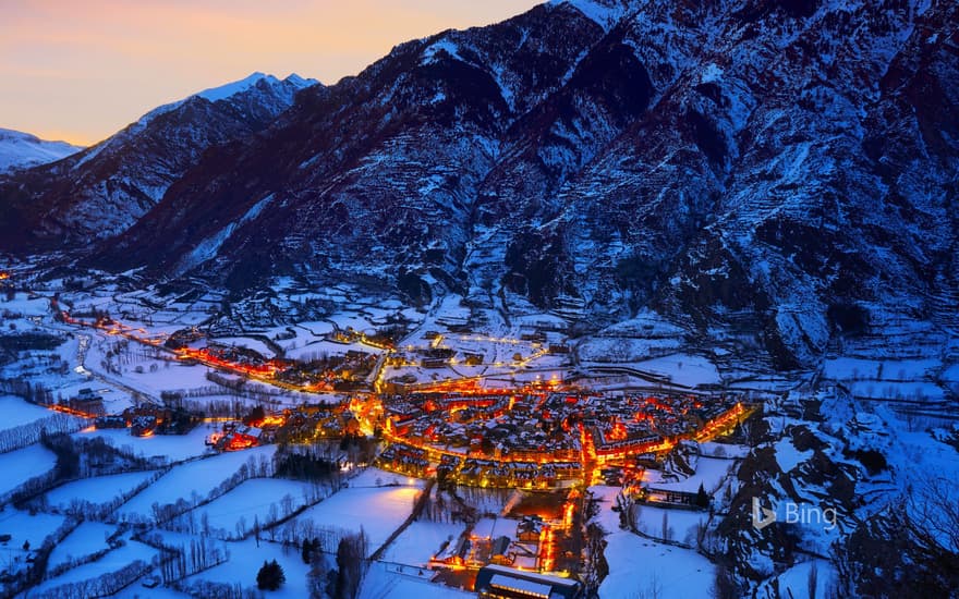 The village of Benasque, Huesca, Spain