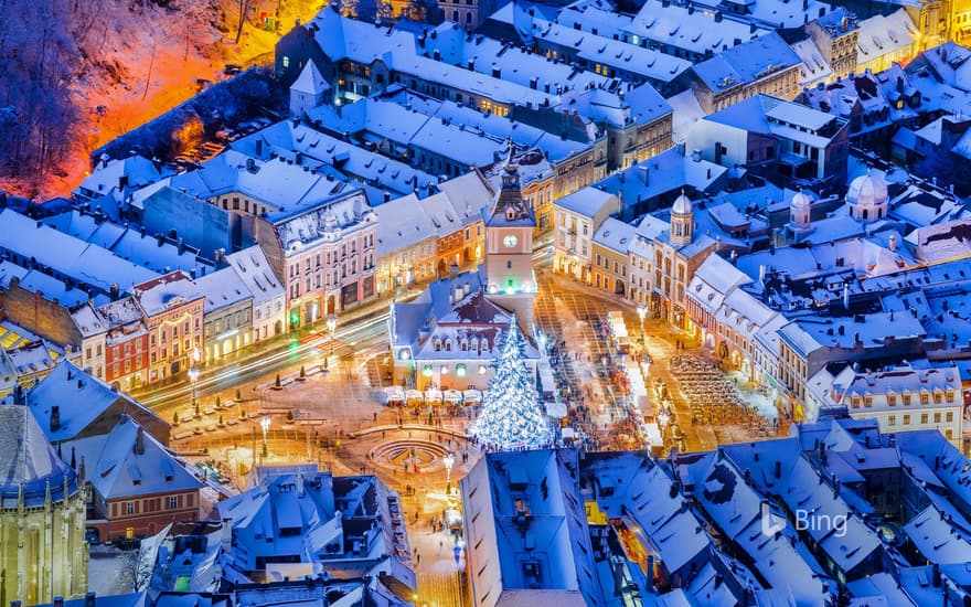 Christmas market in Braşov, Romania