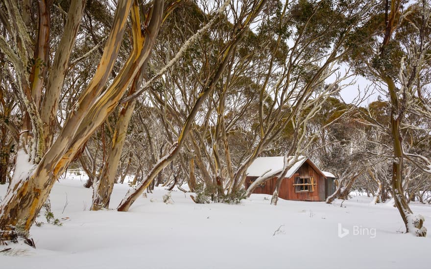 Cattleman’s hut at Dinner Plain, Victoria