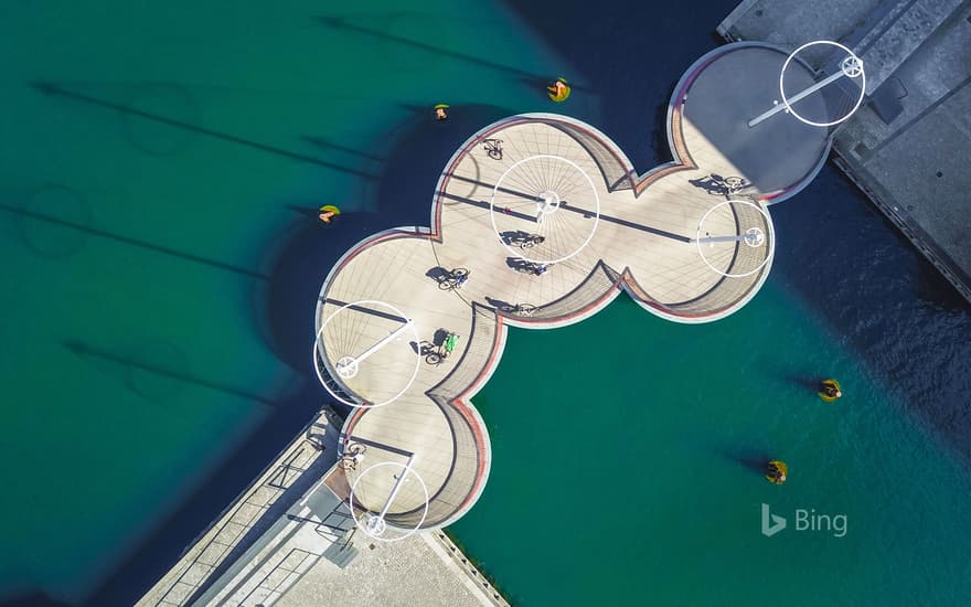 The Circle Bridge in Copenhagen, Denmark