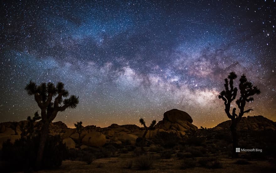 Milky Way over Joshua Tree National Park, California