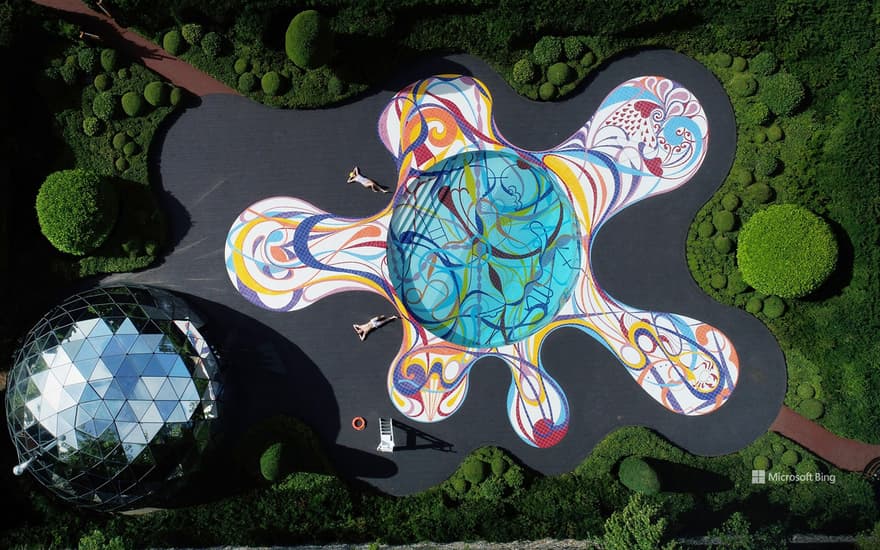 'Gateway' pool at Jupiter Artland sculpture park, Edinburgh, Scotland