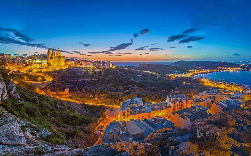 View of Mellieħa, Malta