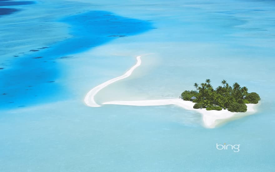 Aerial view of North Malé Atoll, Maldives