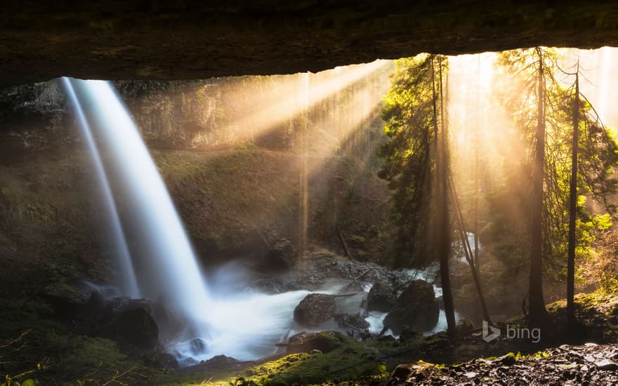 The North Falls in Silver Falls State Park, Oregon