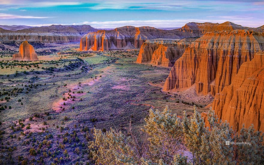 Upper Cathedral Valley, Capitol Reef National Park, Utah, USA