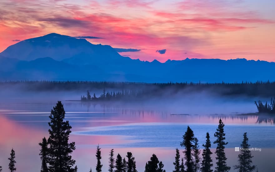 Willow Lake and Mount Blackburn, Wrangell-St. Elias National Park and Preserve, Alaska