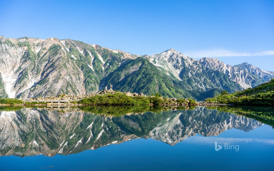 "Hakuba Sanzan and Happoike" Nagano, Hakuba Village