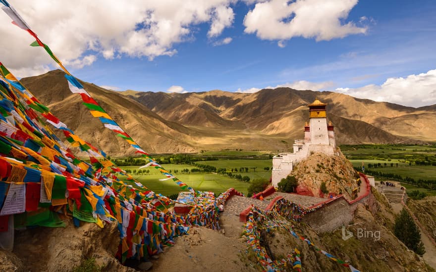 Yungbulakang Palace in the Tibet Autonomous Region of China